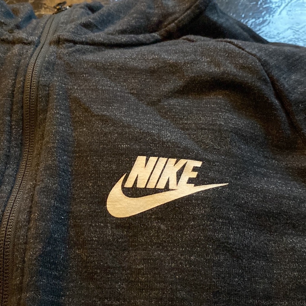 Blackish charcoal grey Nike hoodie